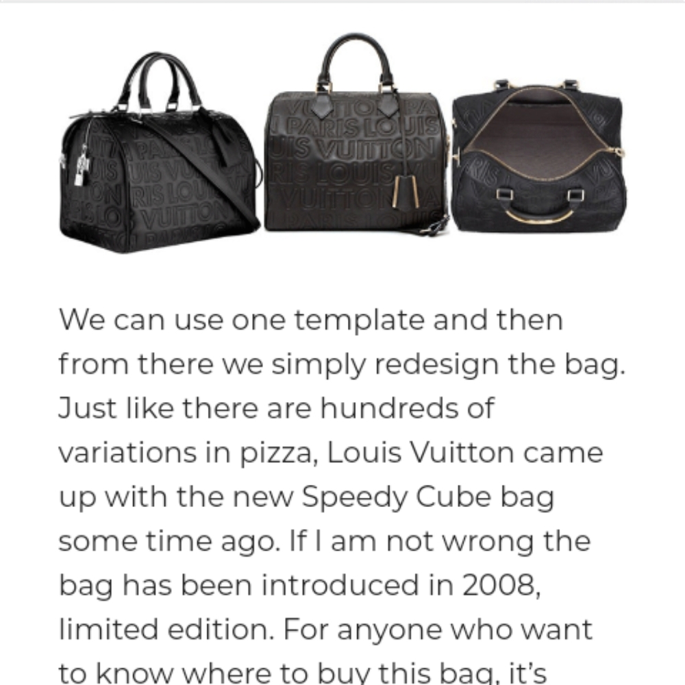 Louis Vuitton Discontinued #1: The Speedy Cube Bag - Picture 12 of 13